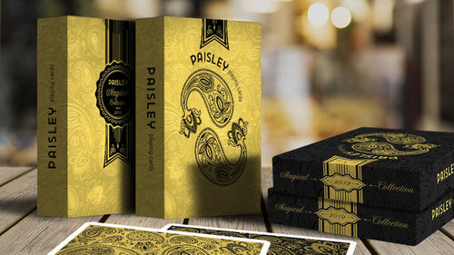 Paisley Magical Black Playing Cards by The Dutch Card House Company