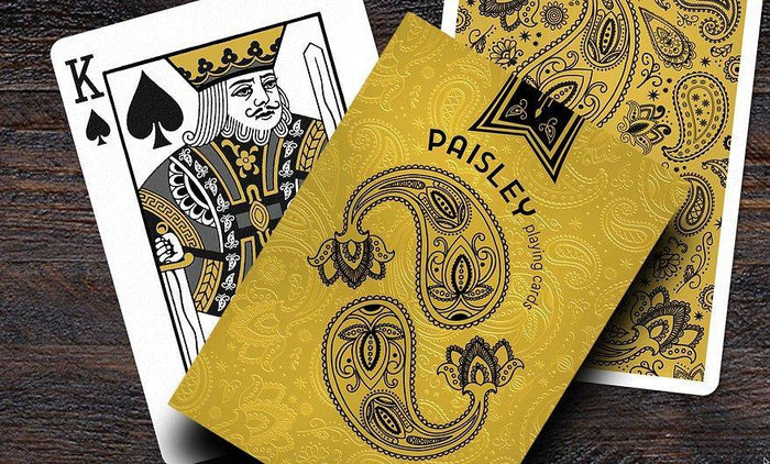 Paisley Magical Black Playing Cards by The Dutch Card House Company