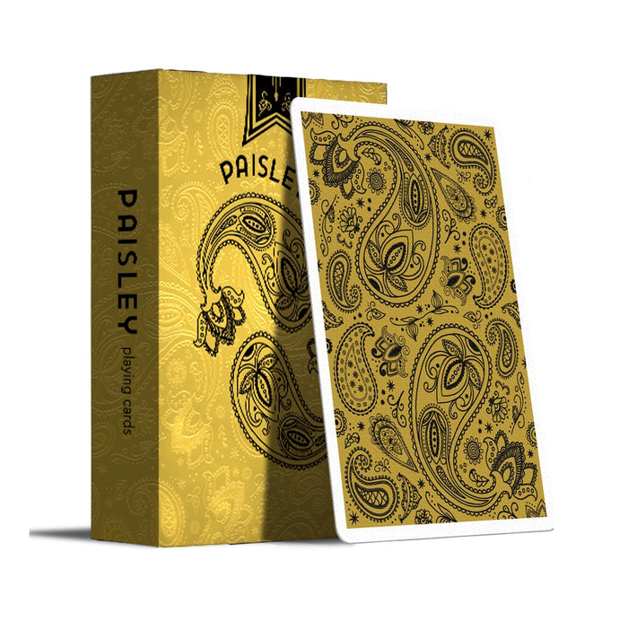 Paisley Magical Black Playing Cards by The Dutch Card House Company