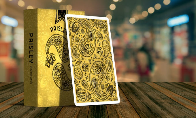 Paisley Magical Black Playing Cards by The Dutch Card House Company