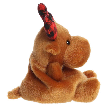 Palm Pals 5 Inch Clove the Plaid Moose Holiday Plush Toy