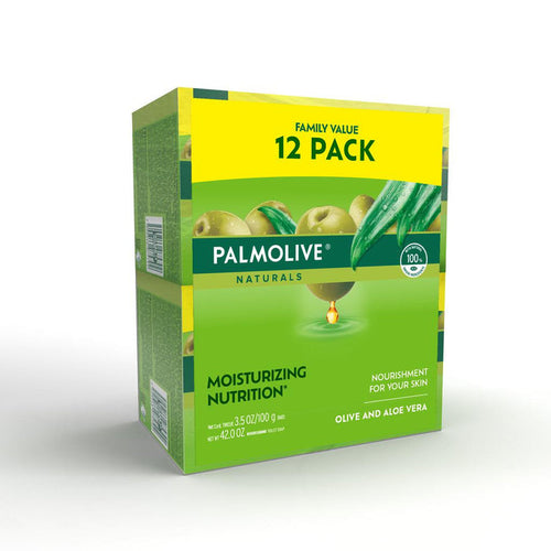 Palmolive Soap Bar 12 units/100 g - Transform yourself with Palmolive and feel nature on your skin. Pamper yourself with the blend of natural extracts of the irresistible fragrance of Palmolive Sensation Moisturizing Olive & Aloe - 372820 Ebuystt
