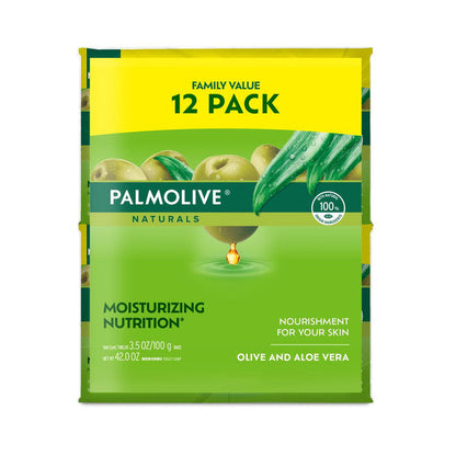 Palmolive Soap Bar 12 units/100 g - Transform yourself with Palmolive and feel nature on your skin. Pamper yourself with the blend of natural extracts of the irresistible fragrance of Palmolive Sensation Moisturizing Olive & Aloe - 372820 Ebuystt