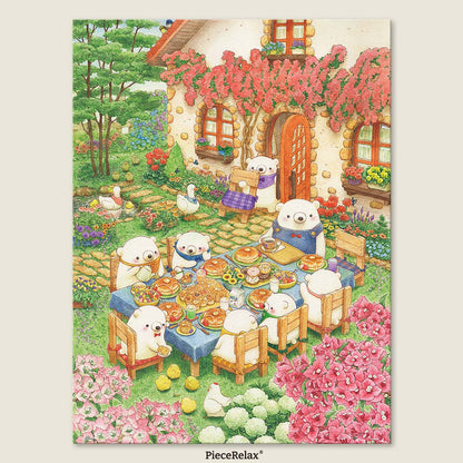 Join the adorable little bear for a fluffy pancake party — the sweet, irresistible treat you’ll never get enough of. You’ll Always Get There with PieceRelax.