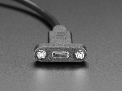 Panel Mount Cable USB C to Micro B Male - 30cm by The Pi Hut - The Pi Hut