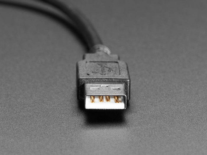 Panel Mount Cable USB C to Type A - 30cm by The Pi Hut - The Pi Hut