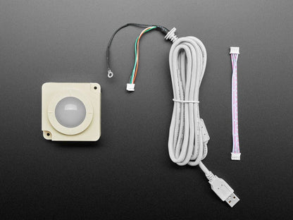 Panel Mount Glowing Trackball by The Pi Hut - The Pi Hut