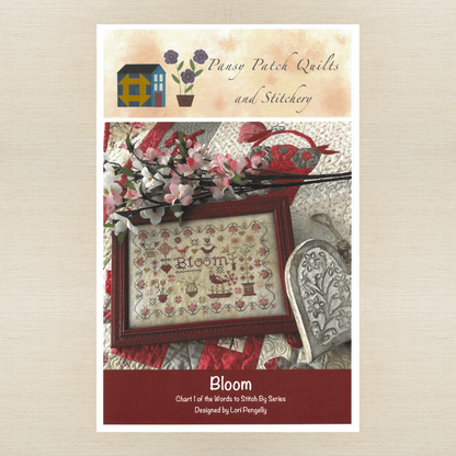 Pansy Patch Quilts and Stitchery - Bloom - Cross Stitch Chart and/or Roxy Floss Co Threads