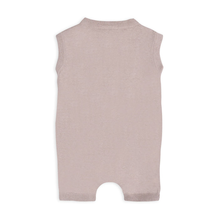 Paris Embroidered Baby Knit Romper (Organic Cotton)