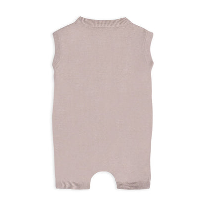 Paris Embroidered Baby Knit Romper (Organic Cotton)