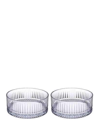 Pasabahce 2 Piece Snack Bowl Set - Clear