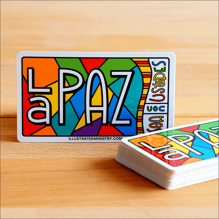La Paz Sea Con Ustedes Stickers