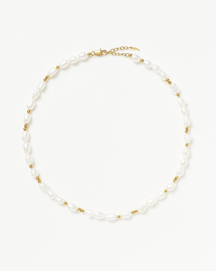 Good Vibes Pearl Choker Necklaces Missoma