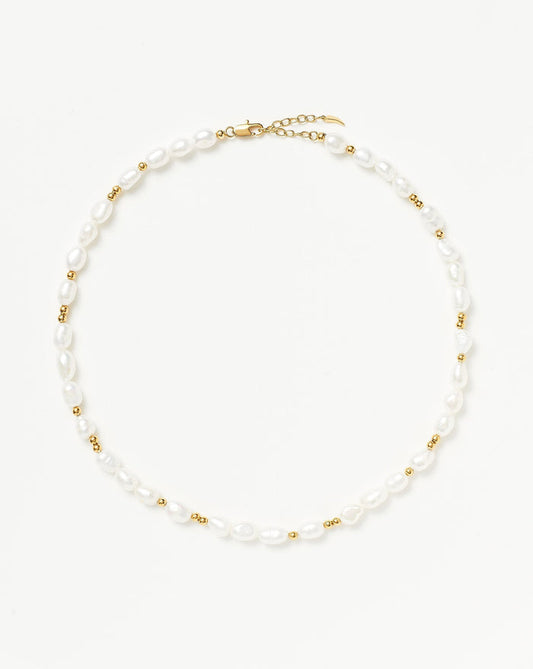 Good Vibes Pearl Choker Necklaces Missoma