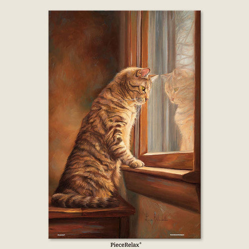 Does your cat love gazing out the window too? Let’s go on an adventure together — one puzzle piece at a time. You’ll Always Get There with PieceRelax.
