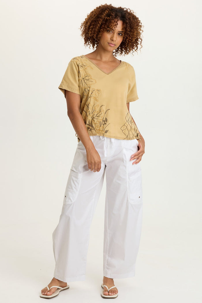 XCVI Pender Poplin Barrel Pant