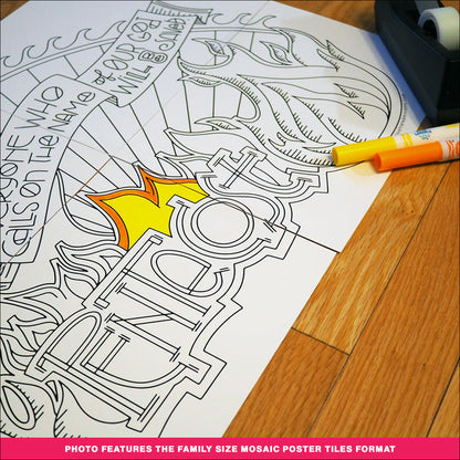 Pentecost Flames Coloring Page & Poster