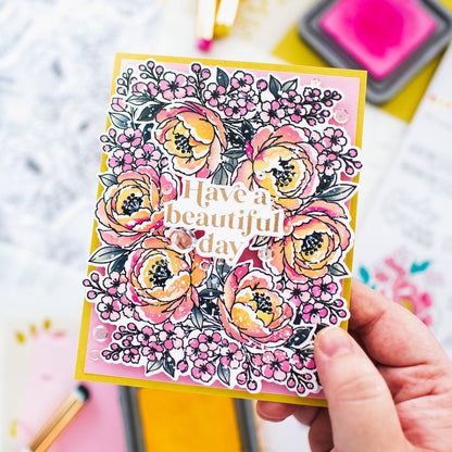 Peony Corners Stamp & Die Bundle