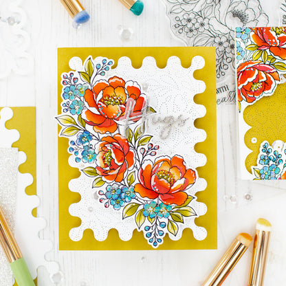 Peony Corners Stamp Set