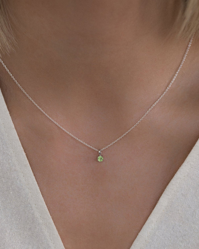 Peridot Birthstone Necklace