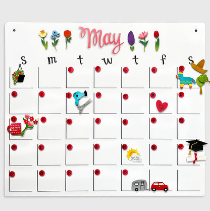Perpetual Monthly Calendar - 19"h x 22"w