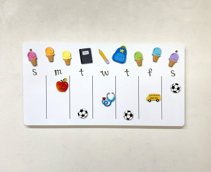 Perpetual Weekly Calendar 9x17