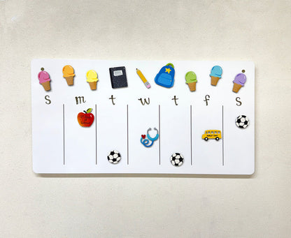 Perpetual Weekly Calendar 9x17
