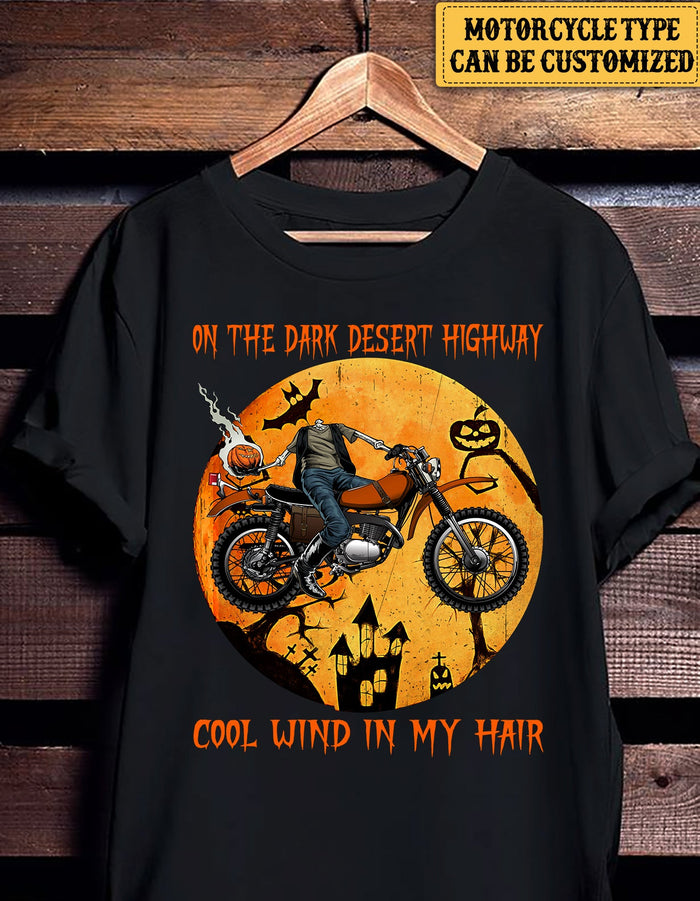 Personalized On The Dark Desert Highway Cool Wind In My Hair Halloween Shirt