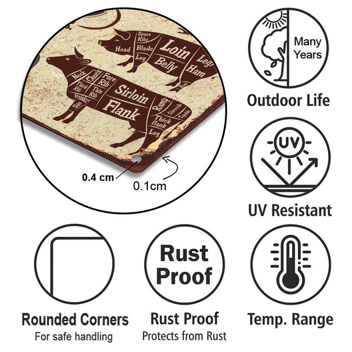 Personalized Smoke House Metal Sign