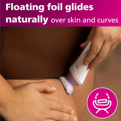 PHILIPS BRL136/00 Female Grooming Lady Shaver Series 6000, Cordless Wet & Dry Use, 4 Accessories