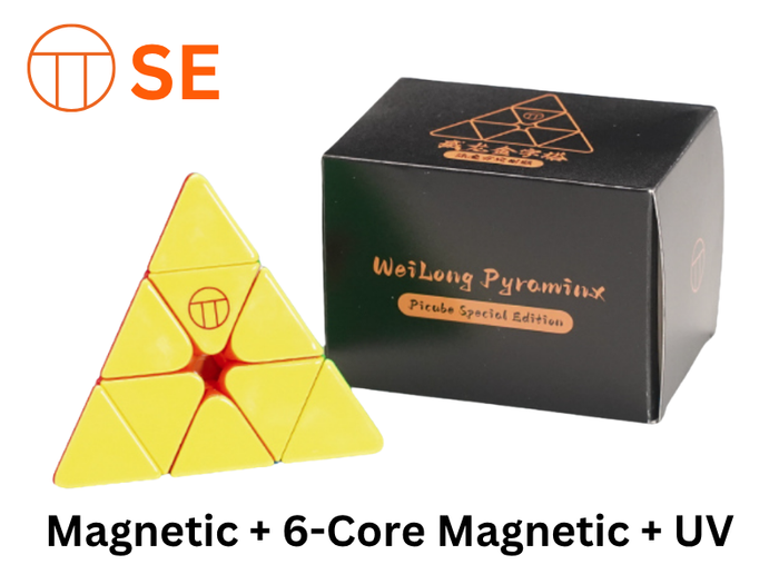 PiCube WeiLong Pyraminx SE (Magnetic + 6-Core Magnetic + UV)