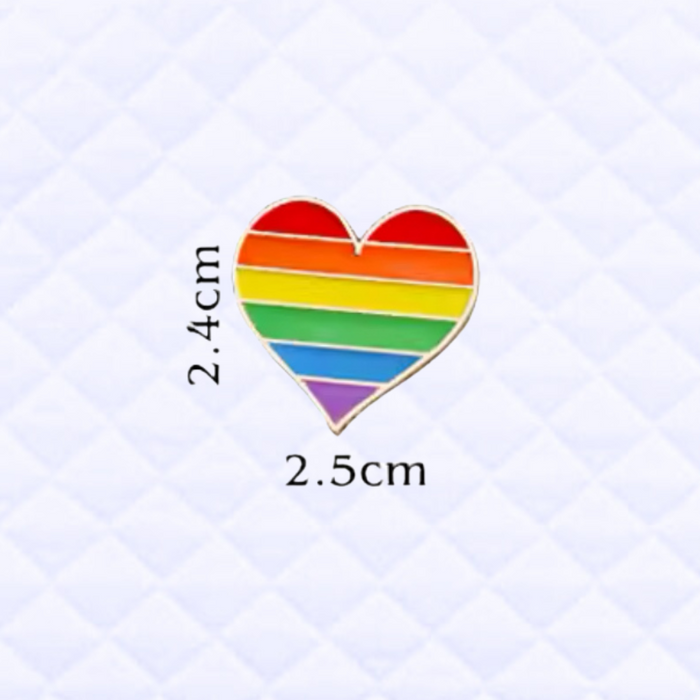 Pin Set: Heart Rainbow Love ❤️
