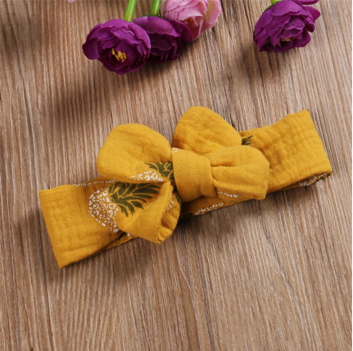 PINEAPPLE Ruffle Romper with Headband