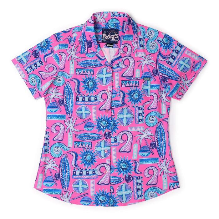 RSVLTS XS RSVLTS Women's Short Sleeve Shirt Pink Sand Beach – Women's KUNUFLEX Short Sleeve Shirt