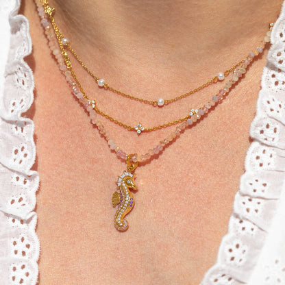 Pink Sands Beaded Necklace