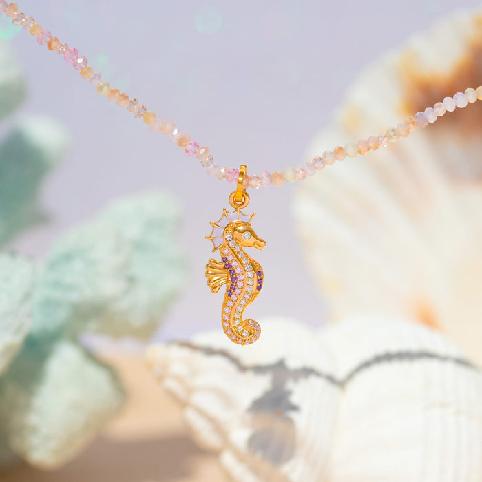 Pink Sands Beaded Necklace