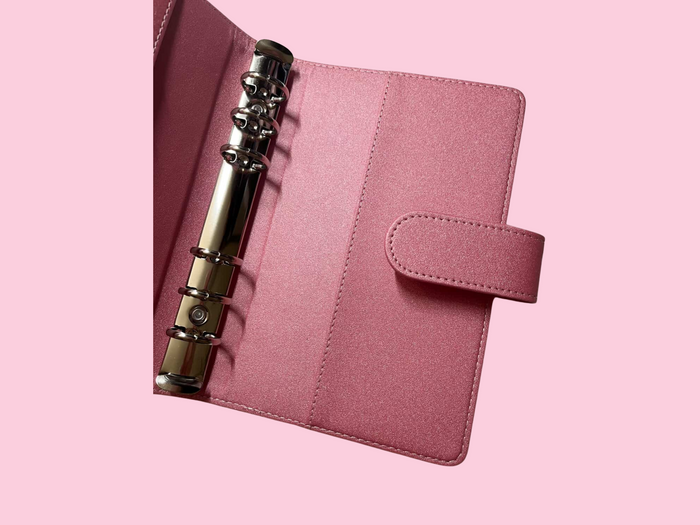 Pink Shimmer | Binder | A6 Rings