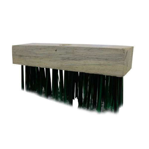 Pinto Hard Deck Brush 9" Wooden Green Bristle #348