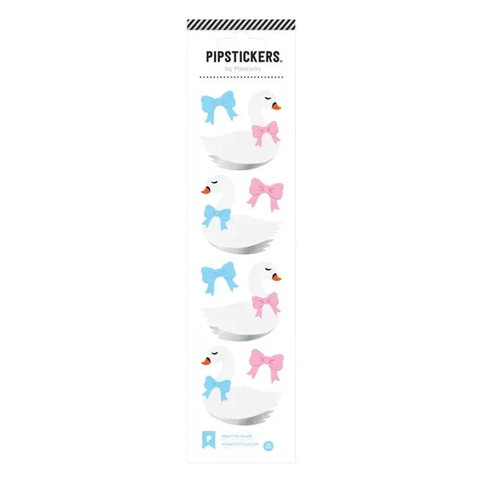 Pipsticks Bow-tiful Swans Sticker Sheet
