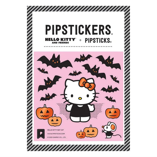 Pipsticks + Hello Kitty Bat Cat Halloween Sticker Sheet