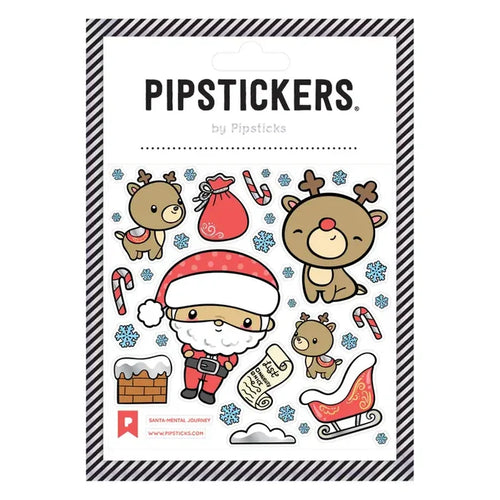 Pipsticks Santa-mental Journey Holiday Sticker Sheet