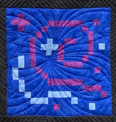 Pixelated Halloween Quilt a Long Block 9 - Magic
