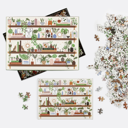 Plant Shelfie 1000 Piece Jigsaw Puzzle 1000 Piece Puzzles Frankie Penwill