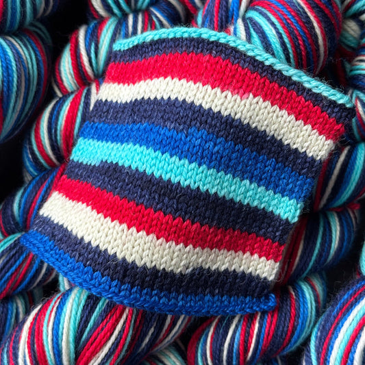 Play Ball! - Self Striping Merino Nylon Sock & DK