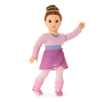 Plié Away Ballet Practice Outfit for 18-inch Dolls