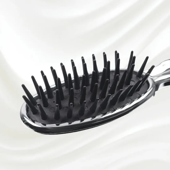 Pneumatic Detangling Hairbrush, Chrome