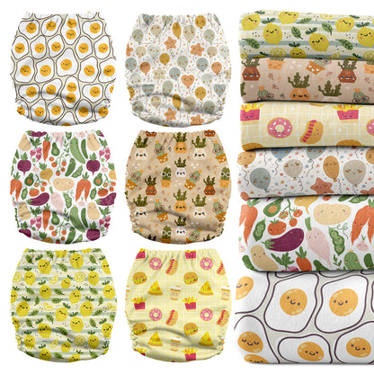 POCKET DIAPER 3.0 WITH INSERTS - 6 PACK(Sweet Bites)