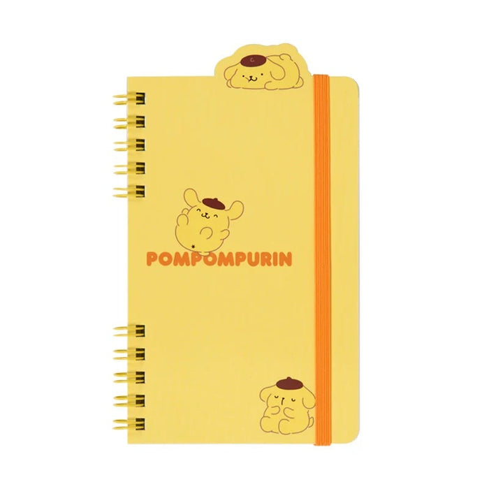Pompompurin Slim Double Spiral Notebook (Strike A Pose Series) Stationery Japan Original