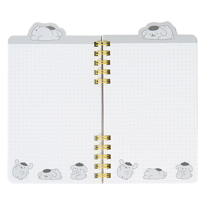 Pompompurin Slim Double Spiral Notebook (Strike A Pose Series) Stationery Japan Original