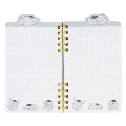 Pompompurin Slim Double Spiral Notebook (Strike A Pose Series) Stationery Japan Original